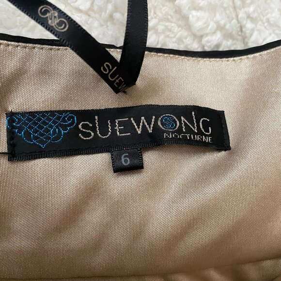 Stunning Sue Wong Strapless Dress Sz 6 - Picture 3 of 3